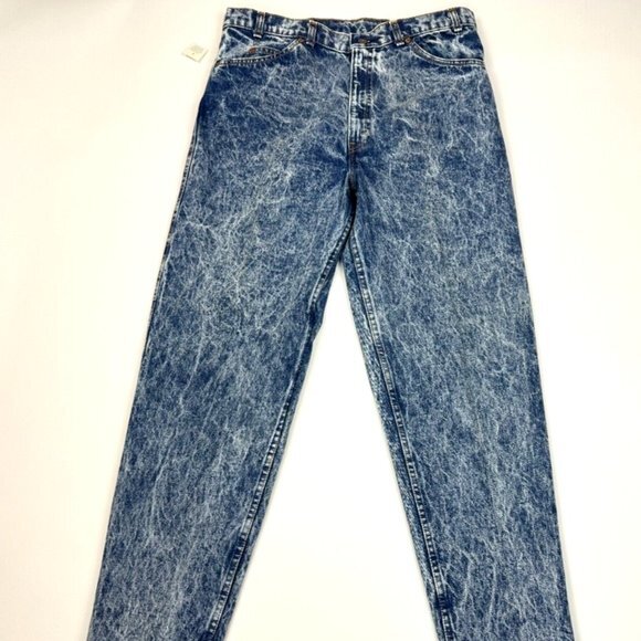 Levis 350 Orange Tag Vintage Denim Jeans Mens 36 32 NWT Tapered Y2K 90s 80s RARE - Picture 2 of 14